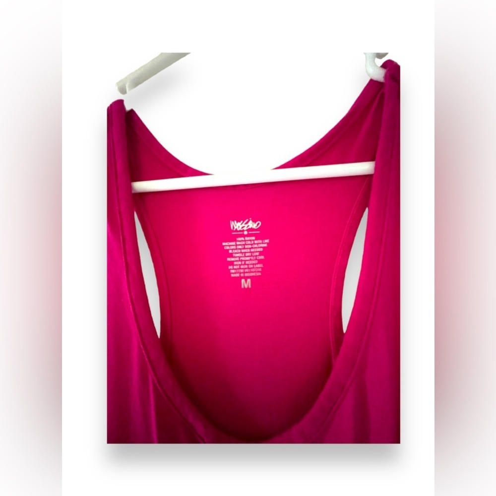 Mossimo Women's Fushia & Bright Orange Sleeveless Maxi Dress Size M - Picture 5 of 5